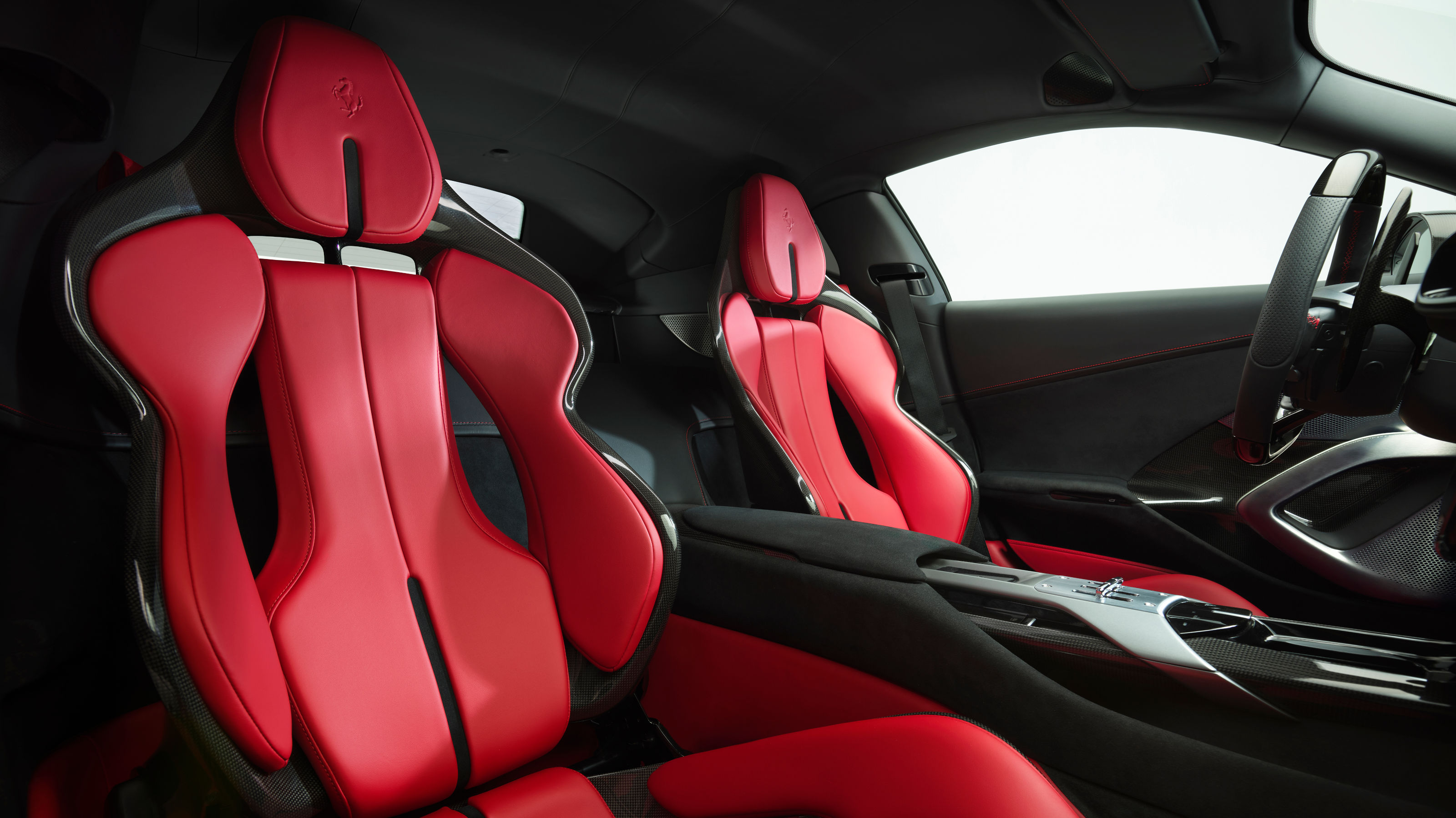 Ferrari 12Cilindri red seats