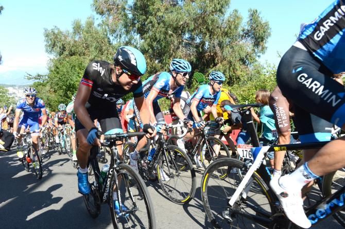 Boasson Hagen, Hesjedal and Vande Velde on stage 2 of the Tour de France