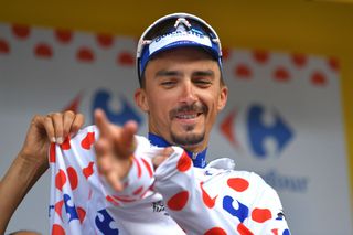 Julian Alaphilippe cemented his polka dot jersey win