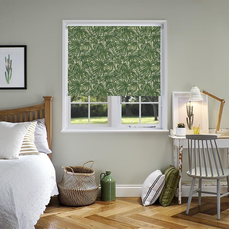 Tropics Verde roller blind