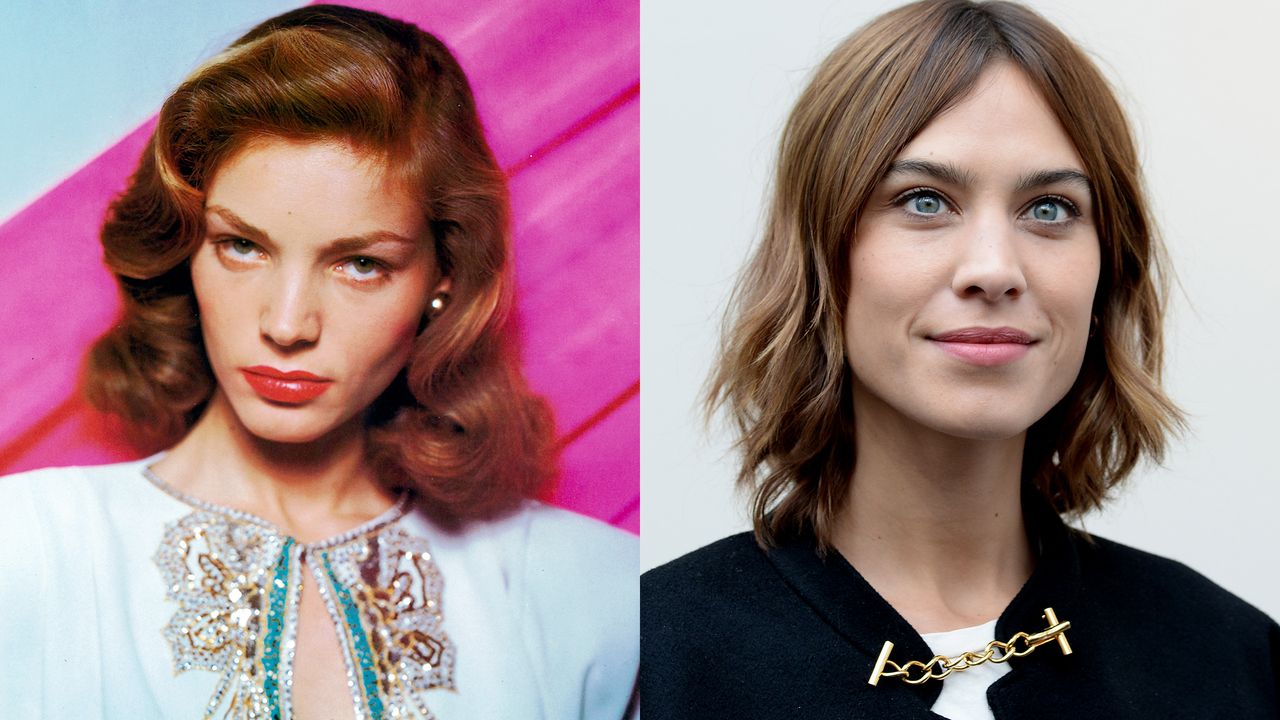 best lob haircuts lauren bacall alexa chung