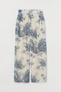 Wide-cut chiffon pants, $49.99 | H&amp;M x Sabyasachi