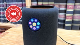 WiiM sound in listening room with Rewind logo