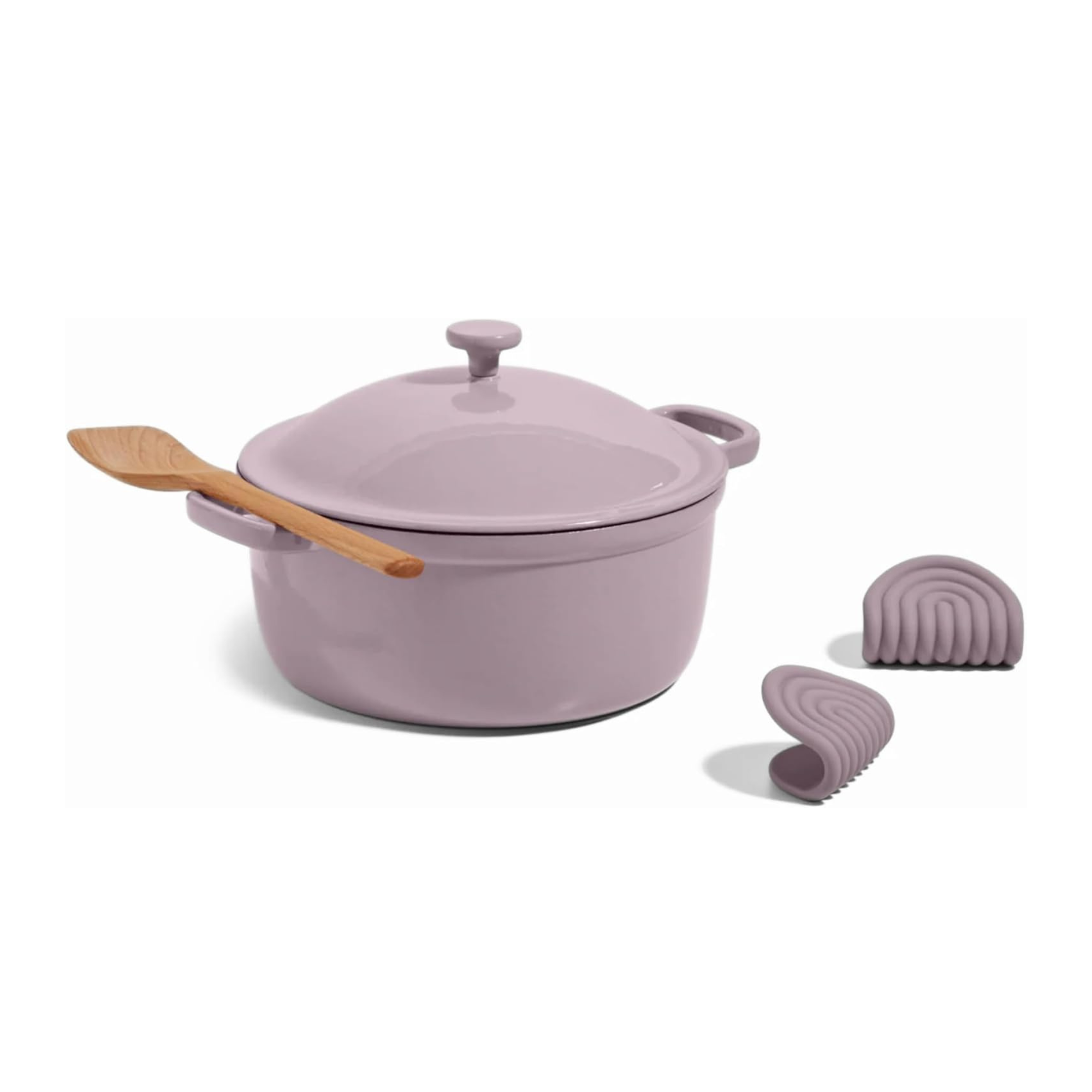 Our Place Cast Iron Perfect Pot in pastel pink