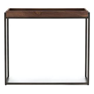 Article Oscuro Walnut wood and steel console table
