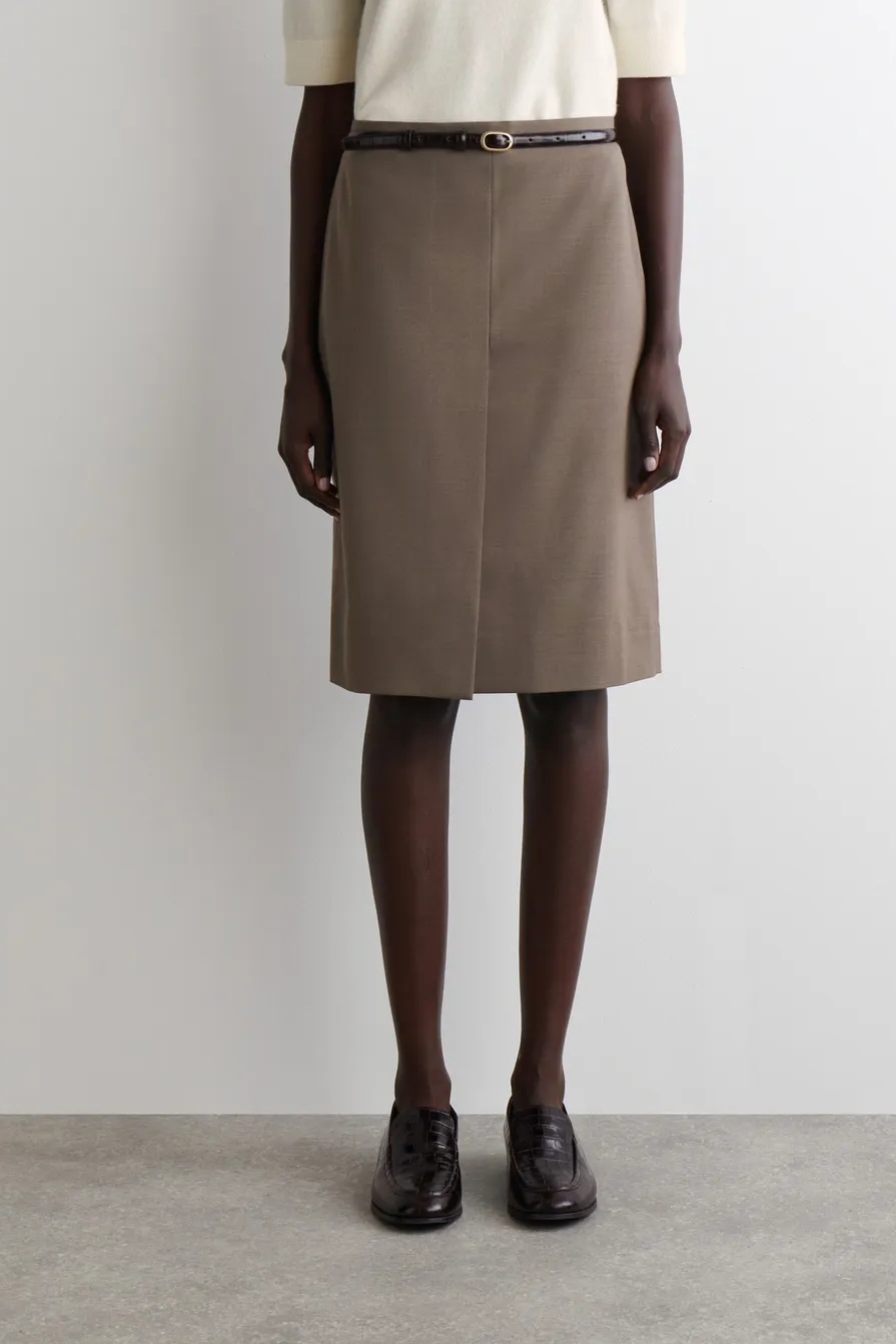 Cos , Merino Wool-Blend Pencil Skirt