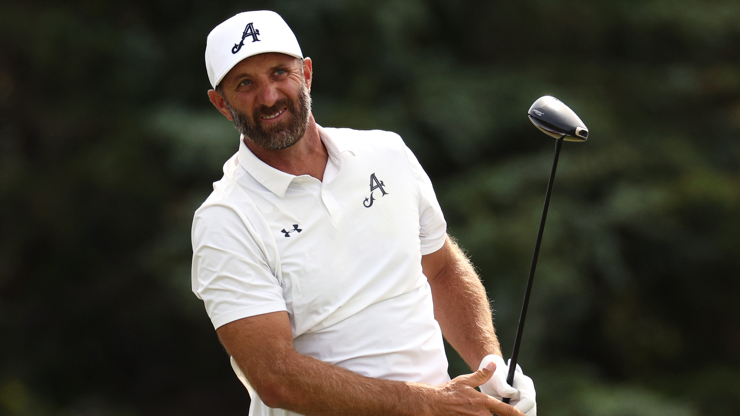 Dustin Johnson during the US Open
