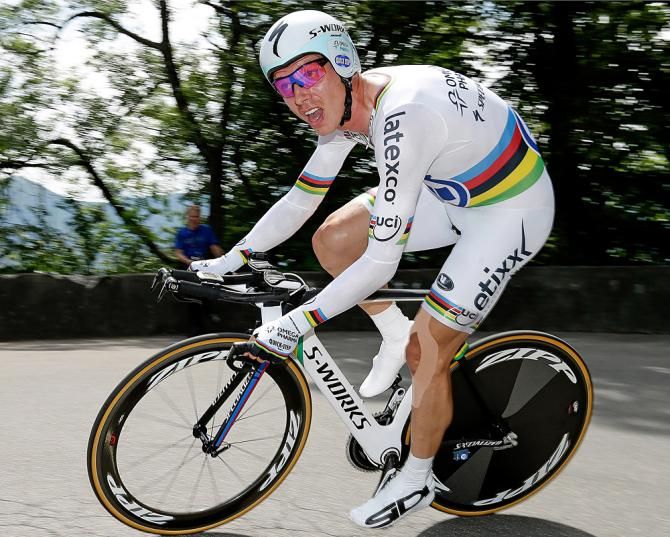 Tony Martin (Omega Pharma-QuickStep) on course during the Tour de Suisse opening time trial