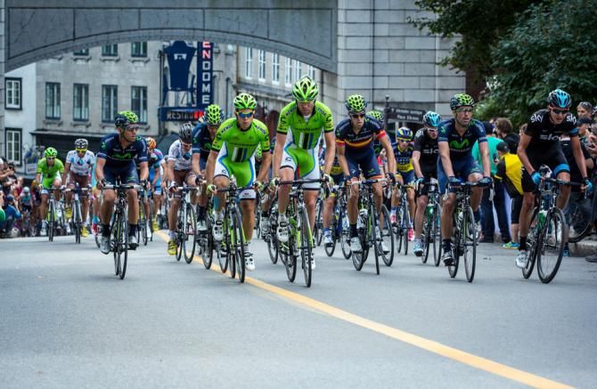 Riders from Cannondale and Movistar were a constant presence at the front of the peloton in Quebec