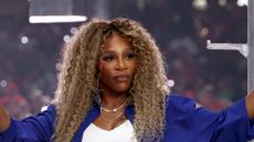 Serena Williams performs during the Apple Music Super Bowl LIX Halftime Show at Caesars Superdome on February 09, 2025