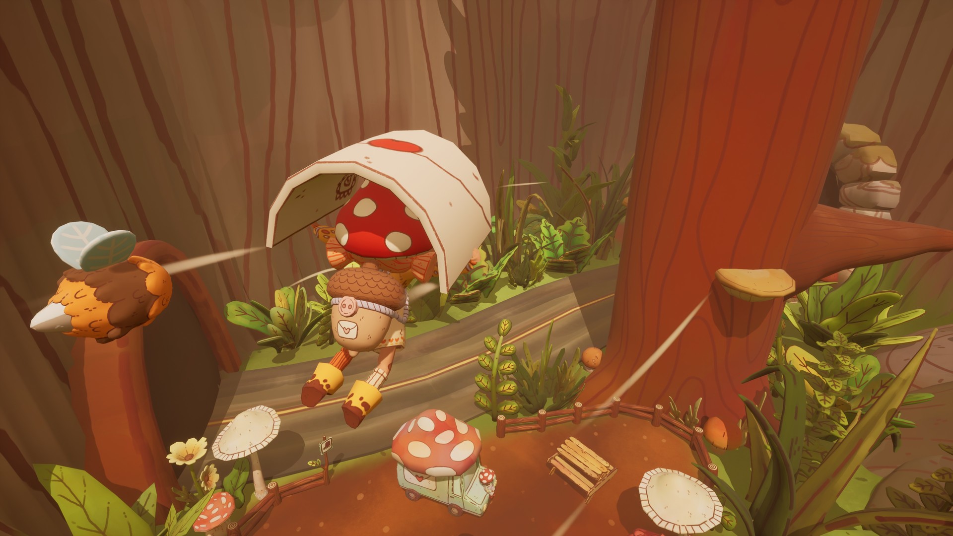  Be a mushroom postal worker delivering to woodland animals in this cozy platformer 