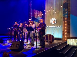 Band playing at the Commvault GO 2018 conference