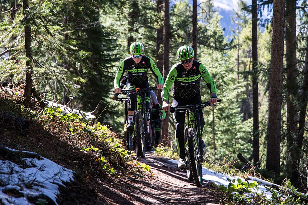 There was snow on the ground but the weather cleared for the last day of riding