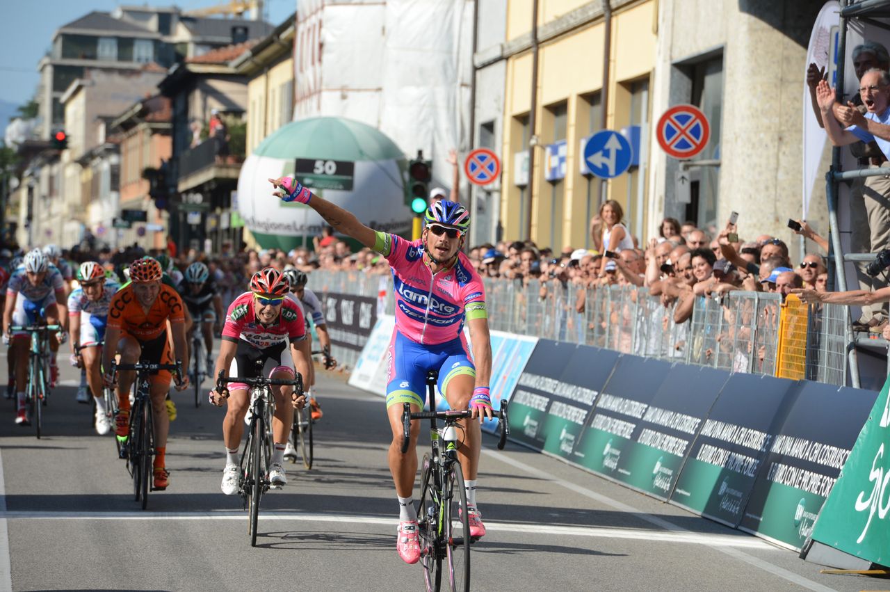 Filippo Pozzato wins the 2013 Coppa Agostoni.