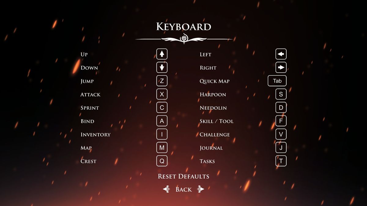 Silksong input options