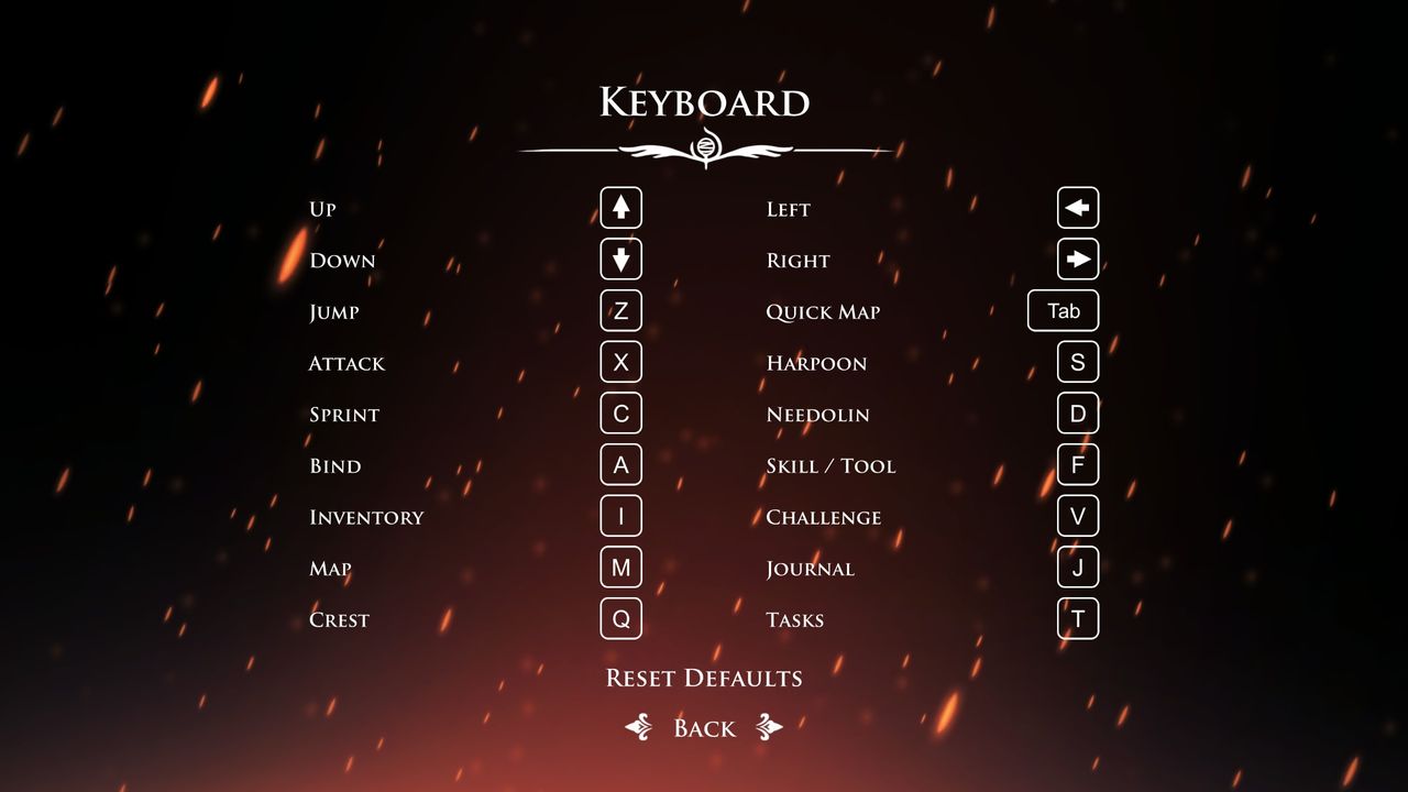 Silksong input options