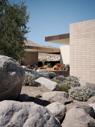 Californian landscapes at Desert Palisades house