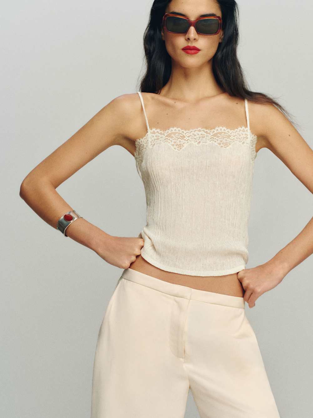 messy knit top