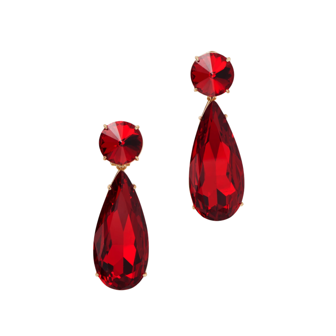 Carolina Herrera, Gold-Tone Crystal Earrings