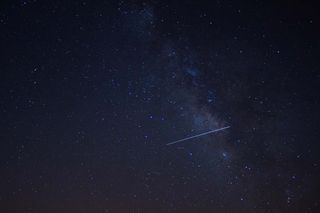 Photographer Islam Hassan captured this photo of a Lyrid meteor over Egypt on April 25, 2015.