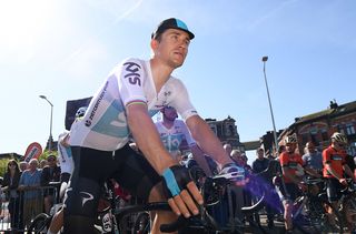 Michal Kwiatkowski on the start line at Fleche Wallonne