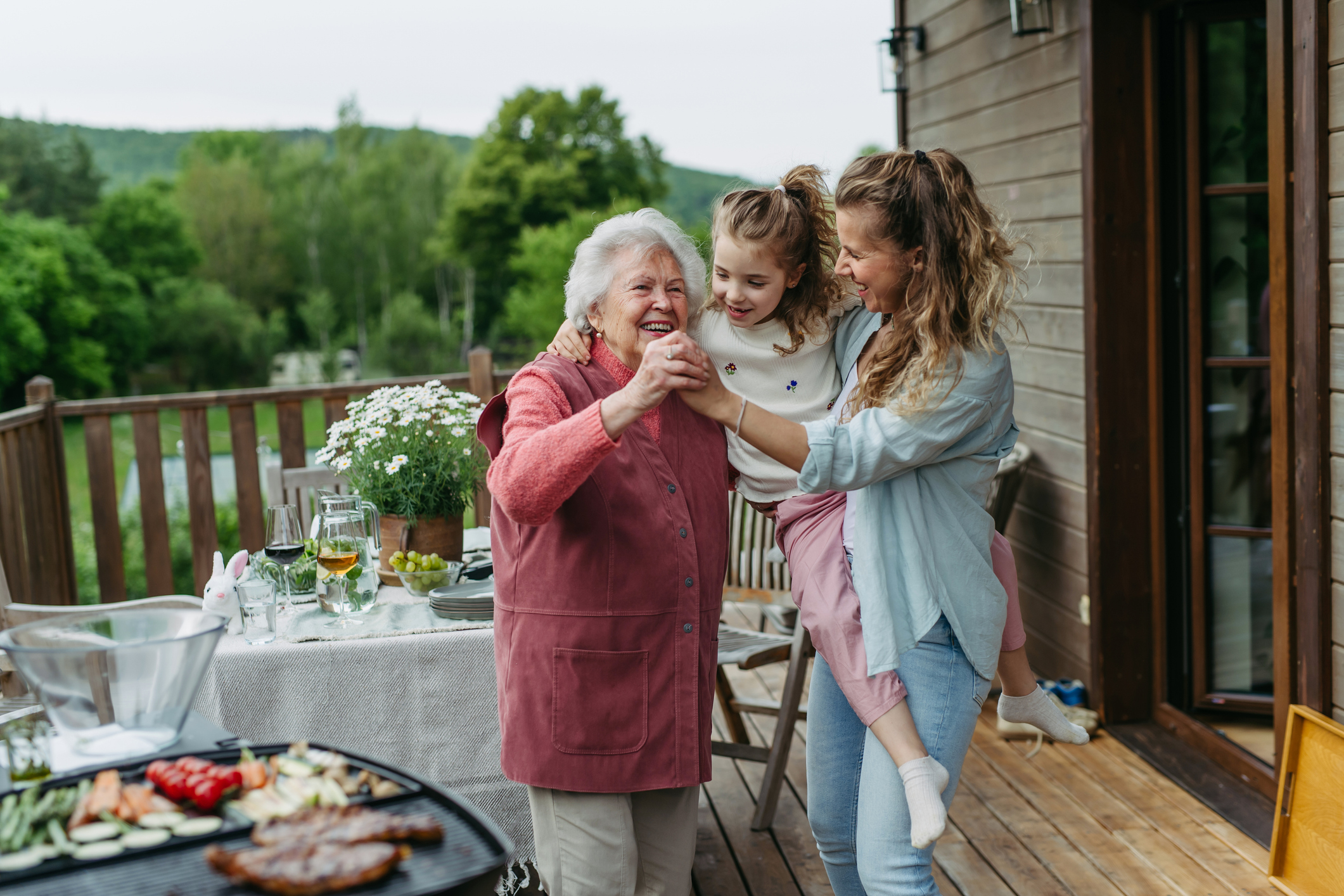 Three generations of women 