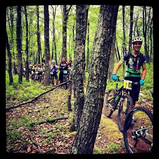 Waiting in line to start segment 1 of the Trans-Sylvania Epic enduro stage