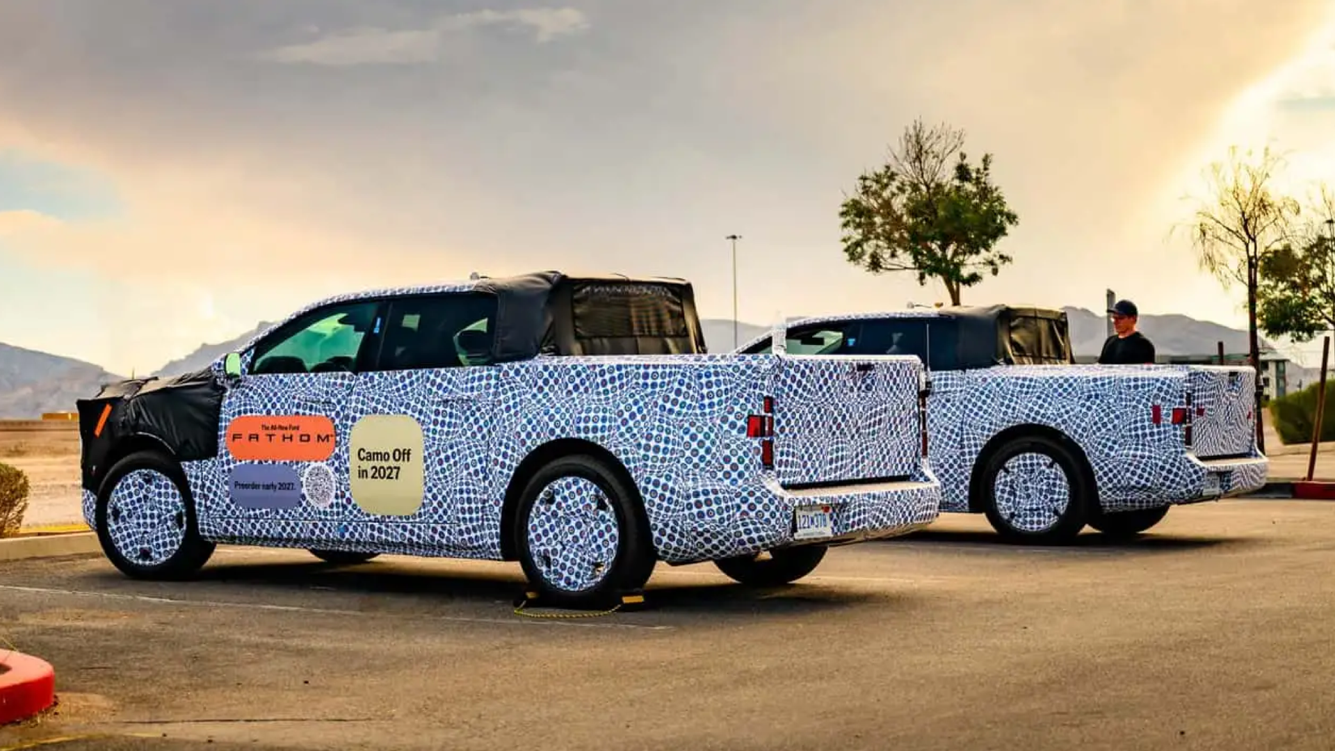 A EV truck with a TV built into a front trunk for tailgating? Ford wants to patent the idea