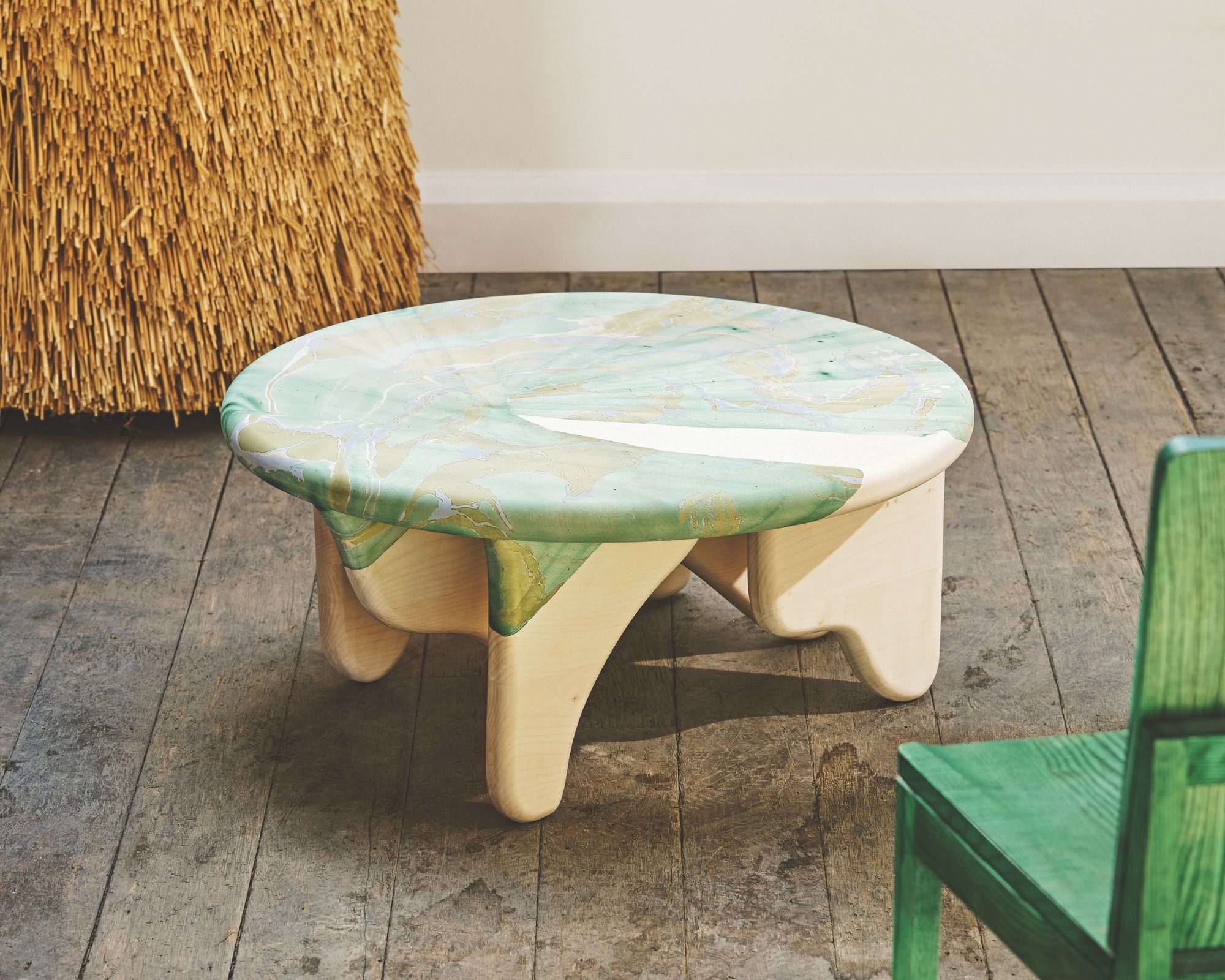 Marbled coffee table