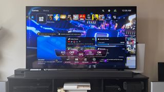 LG TV Game Optimizer TV settings with PS5 Pro