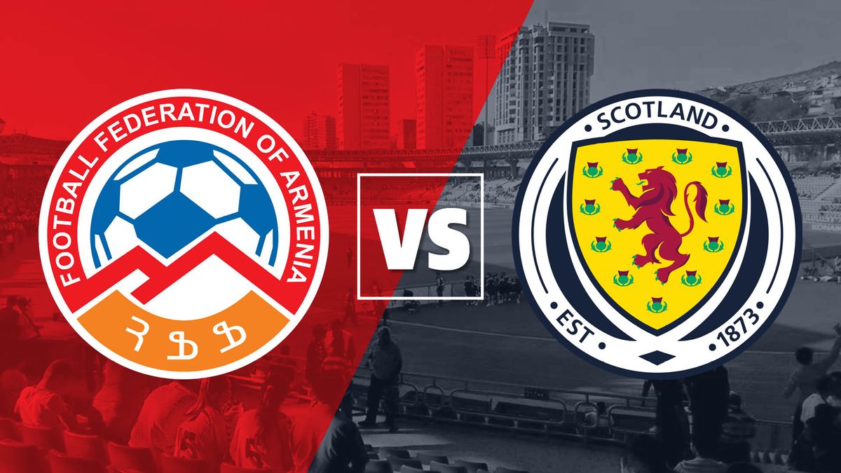 Armenia vs Scotland international football badges