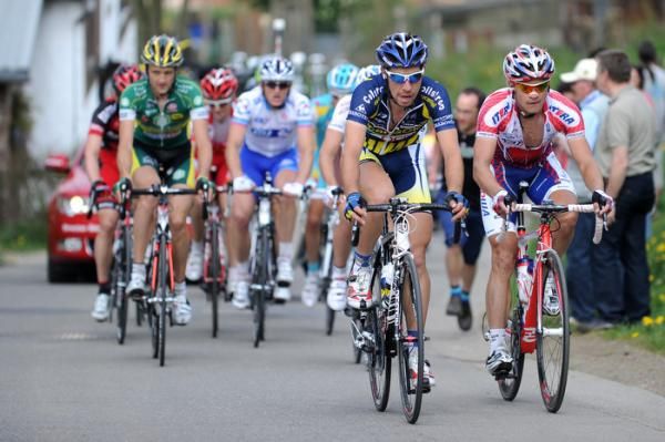 Thomas De Gendt (Vacansoleil) and Eduard Vorganov (Katusha) in the break