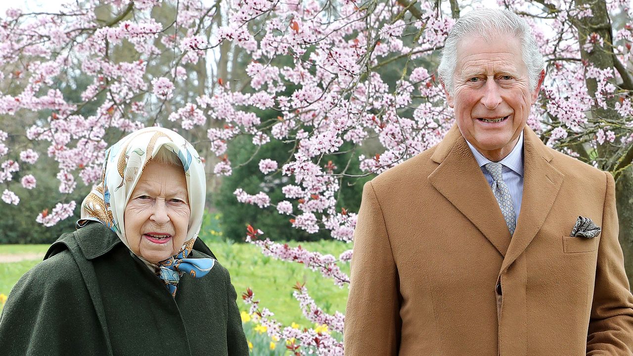 King Charles and Queen Elizabeth smiling