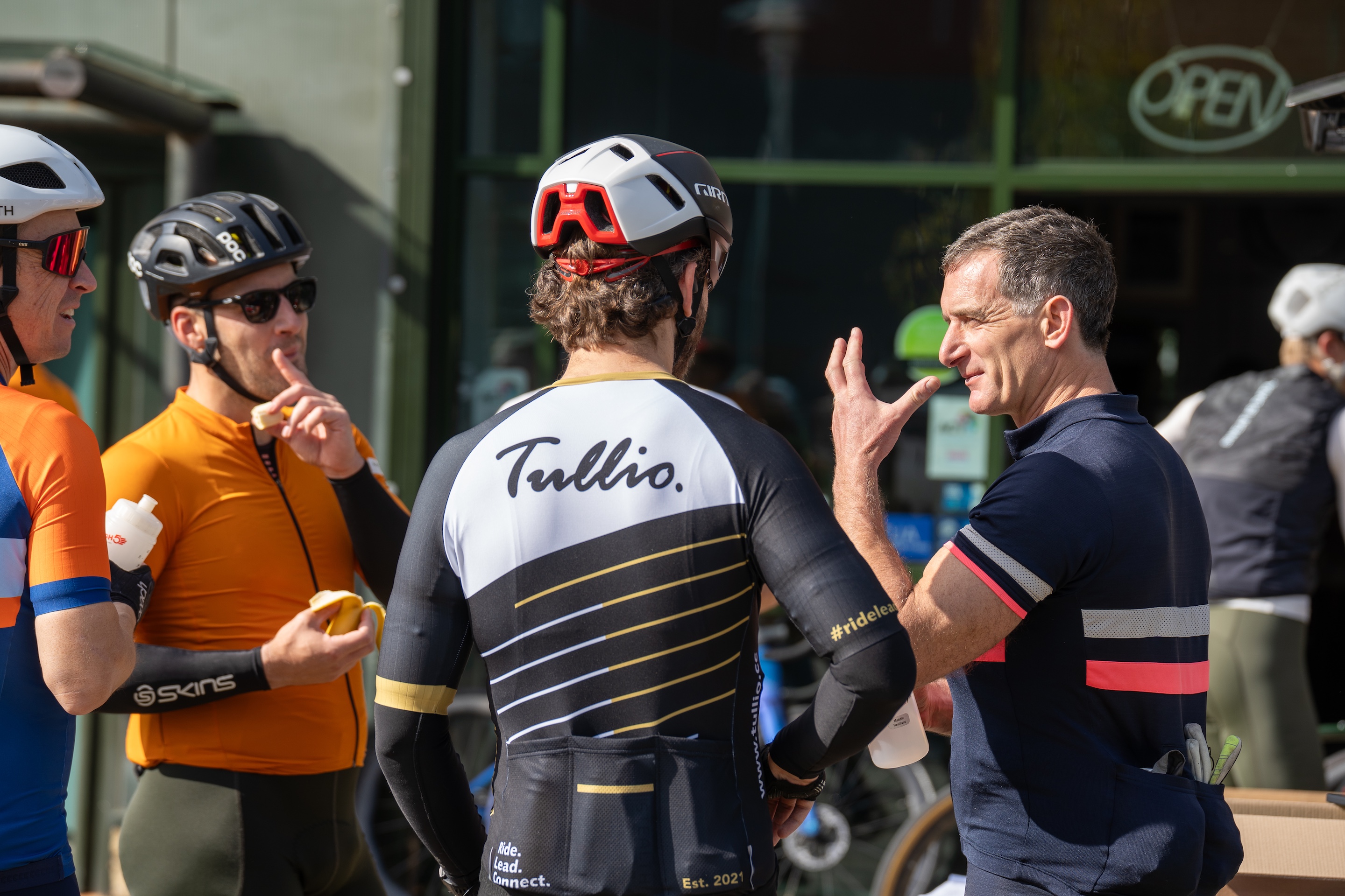 Riders at a Tullio networking ride
