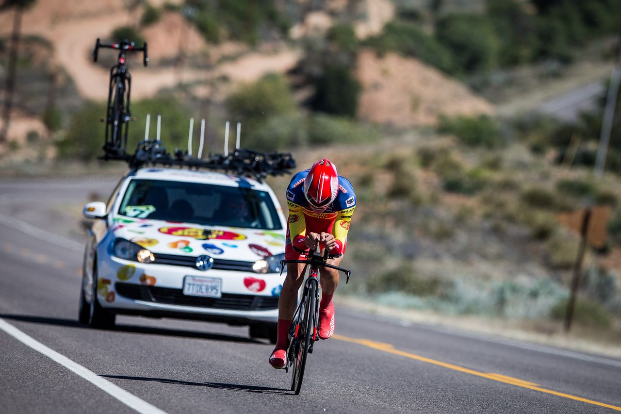 Serghei Tvetcov (Jelly Belly) rode to a 4th place on the stage.