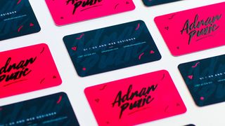 Even from across the room, you won’t miss these bright and colourful business cards