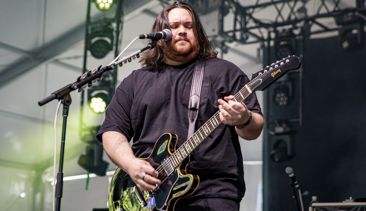 Wolfgang Van Halen performs with Mammoth WVH at the Shaky Knees Festival in Atlanta, Georgia on October 23, 2021