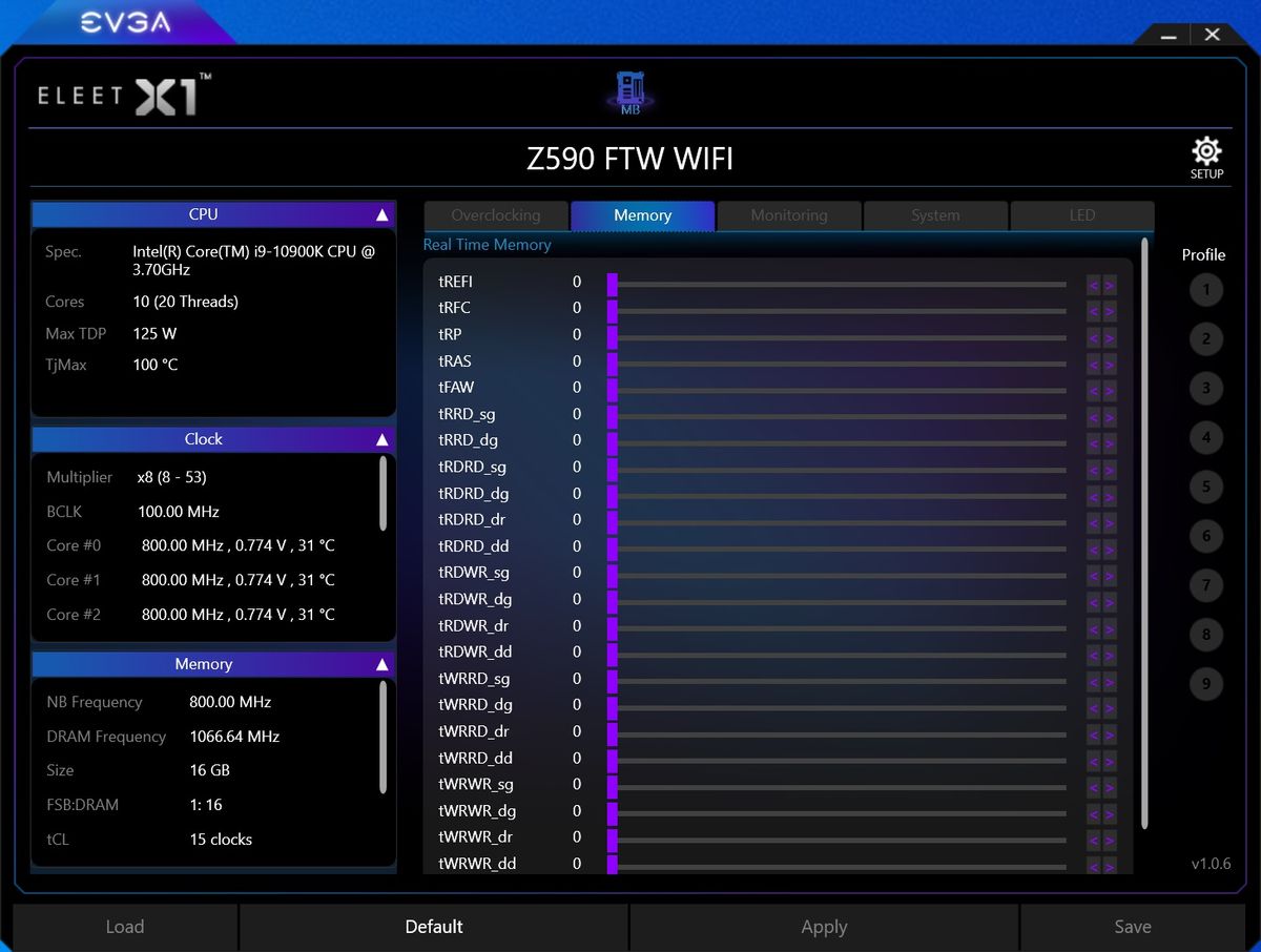 EVGA Z590 Dark - Software