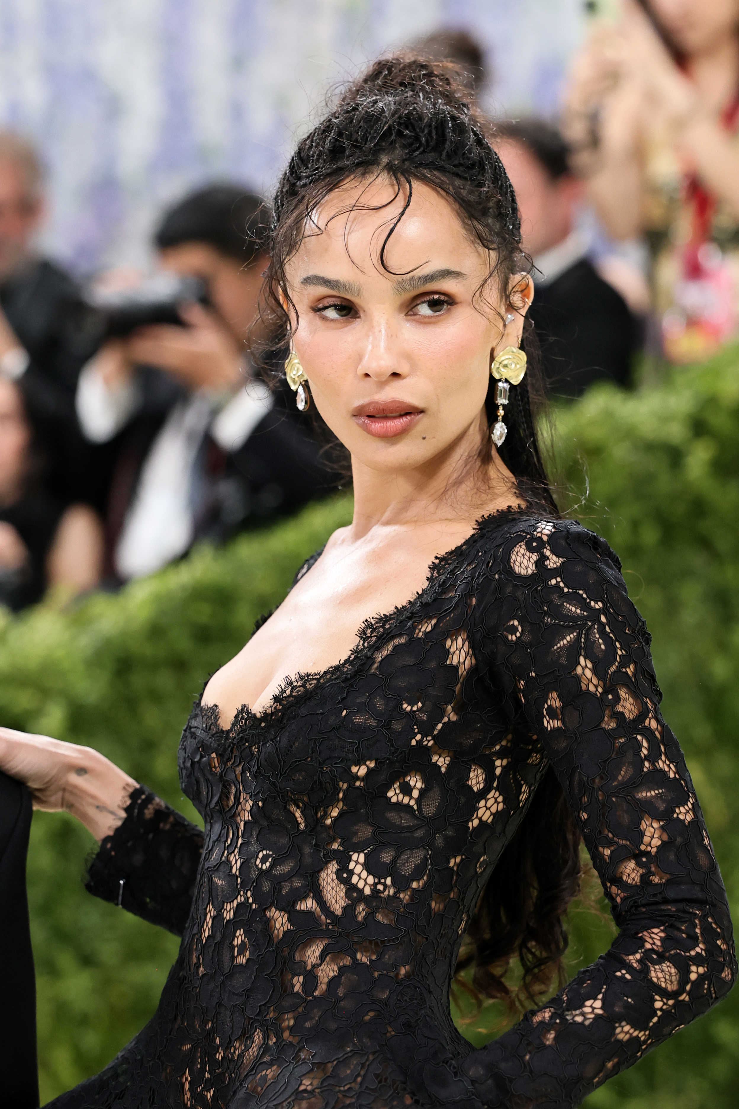 Zo&amp;euml; Kravitz attends the 2026 Met Gala celebrating "Costume Art" at the Metropolitan Museum of Art on May 04, 2026 in New York City.