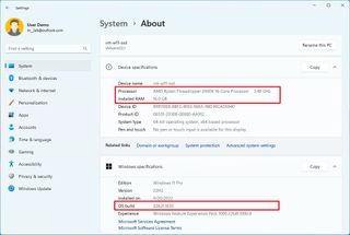 Windows 11 check specs