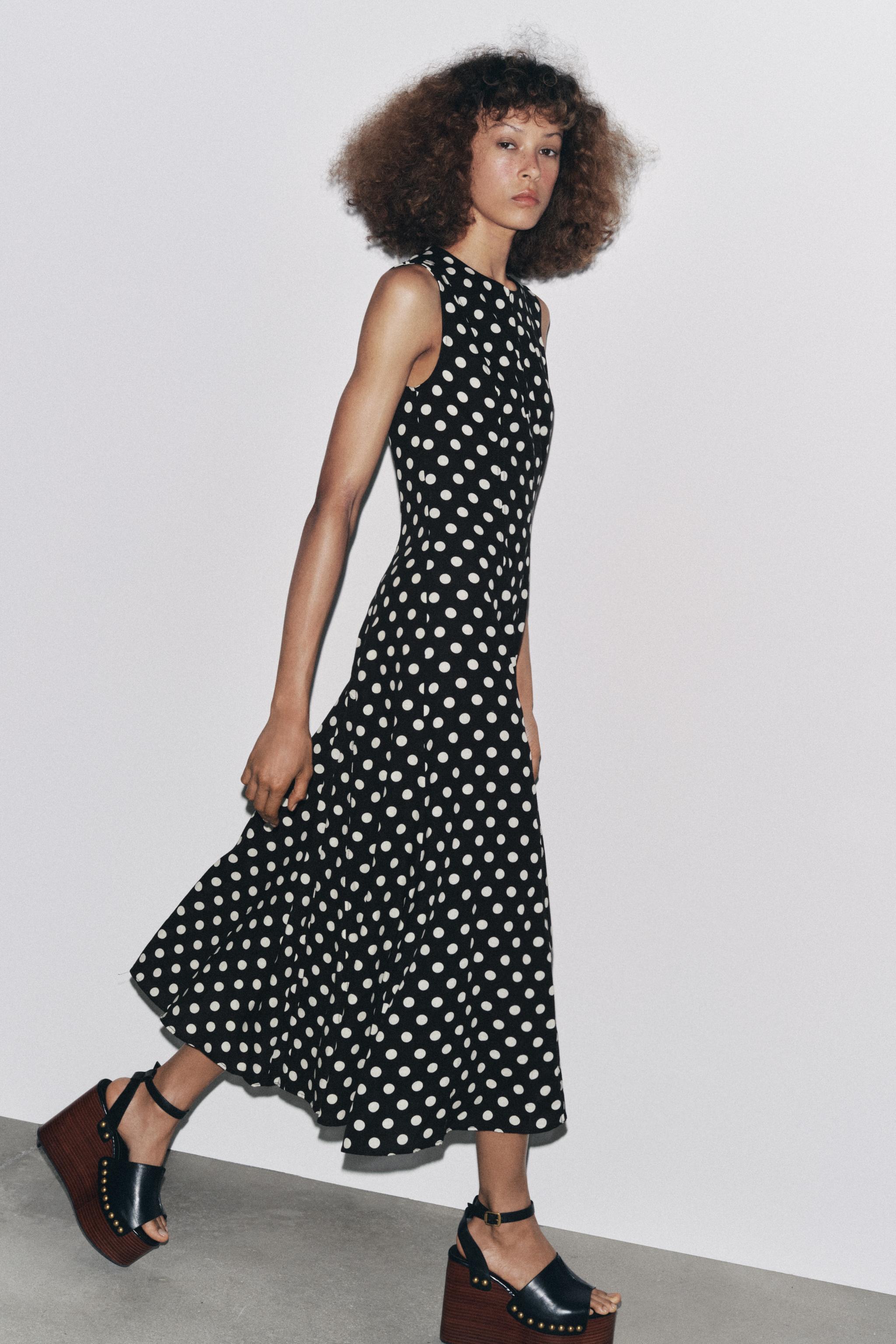 Vestido Midi da ZW Collection Polka Dot Midi
