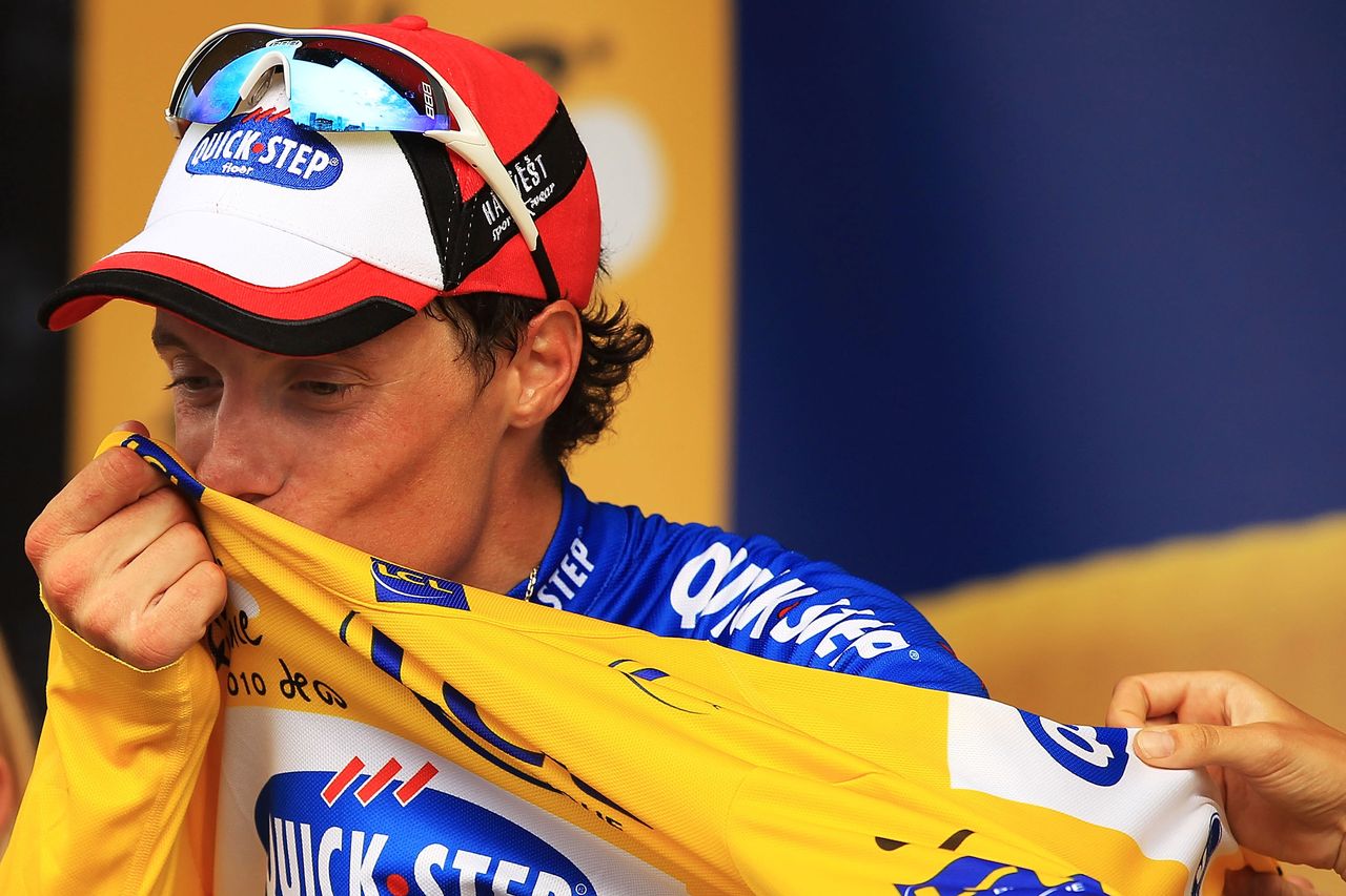 Sylvain Chavanel wore the maillot jaune twice at the Tour de France