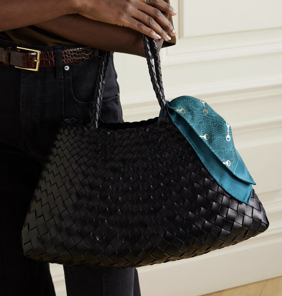 Dragon Diffusion, Santa Croce Large Knitted Leather Tote