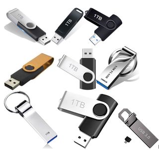 pictures of random USB drives