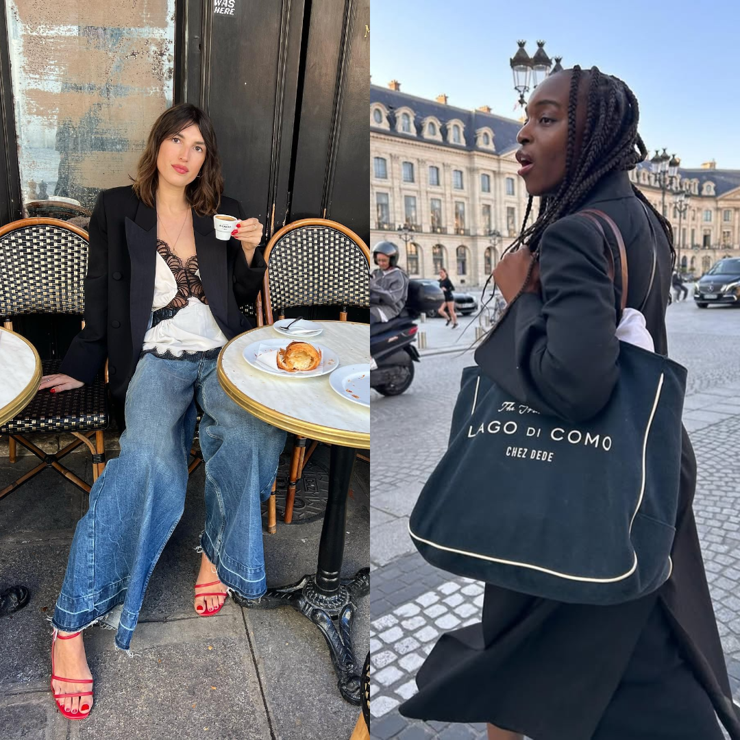 Photo collage of Jeanne Damas and Sophie Carbonari