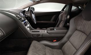 Aston martin front seat view