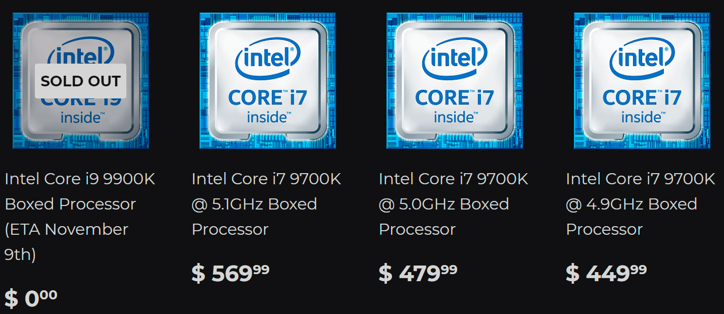 Intel Core I7 9700k Binned At 5 1ghz On Sale For 570 Tom S Hardware