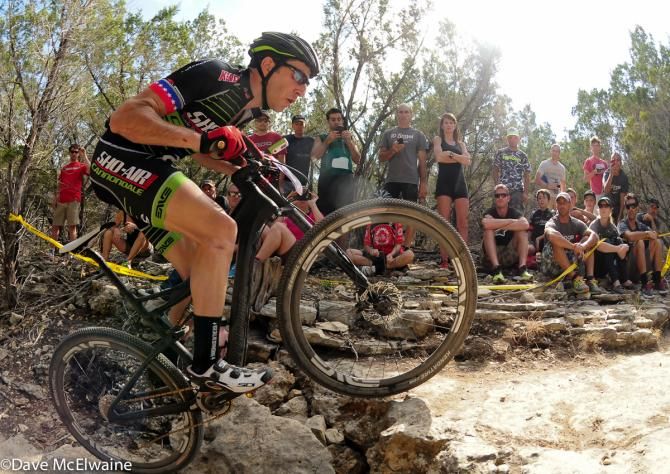 Jeremiah Bishop (Sho-Air/Cannondale) had this technical climb dialed in