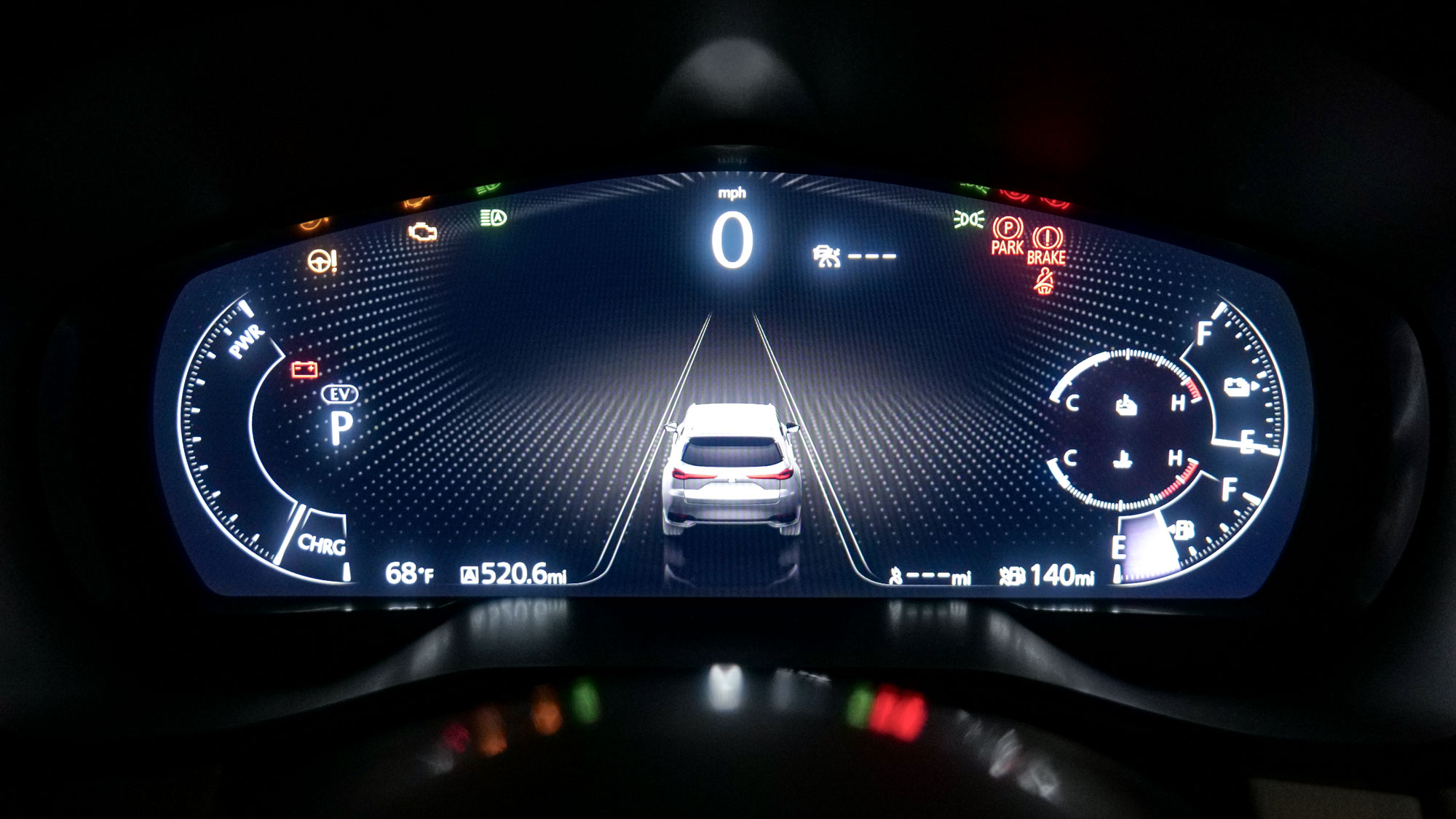 2024 Mazda CX-90 PHEV Premium Plus instrument cluster display.