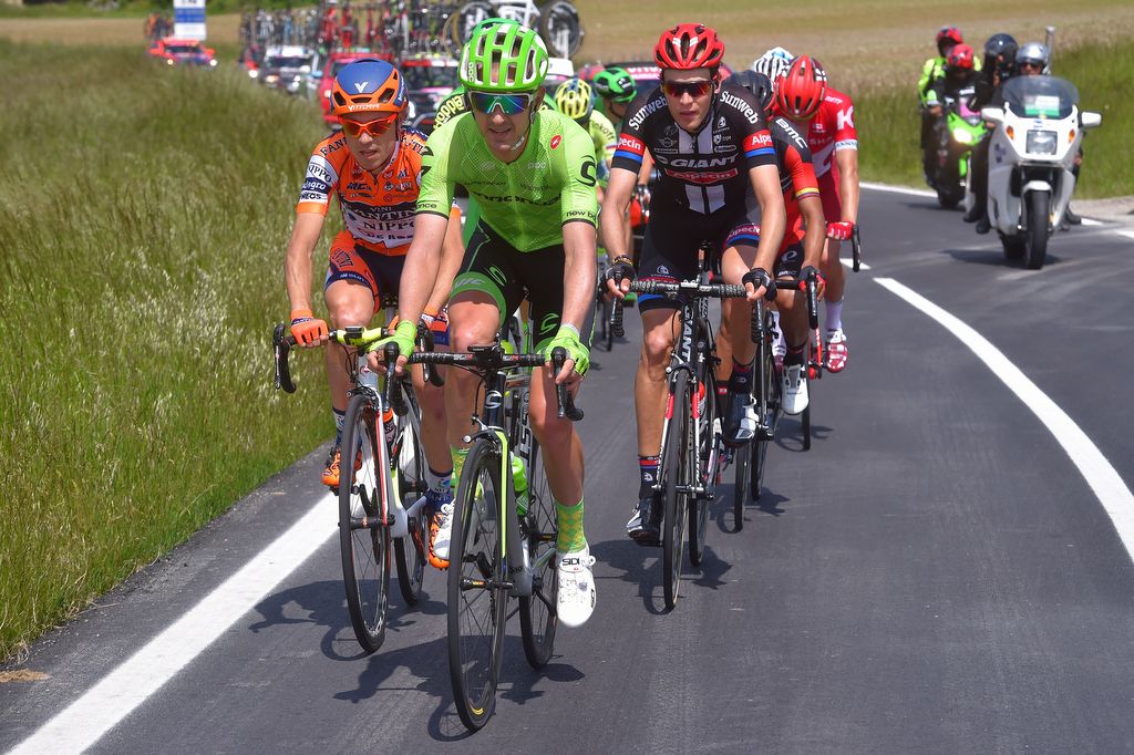 Nathan Brown (Cannondale) leads the breakaway